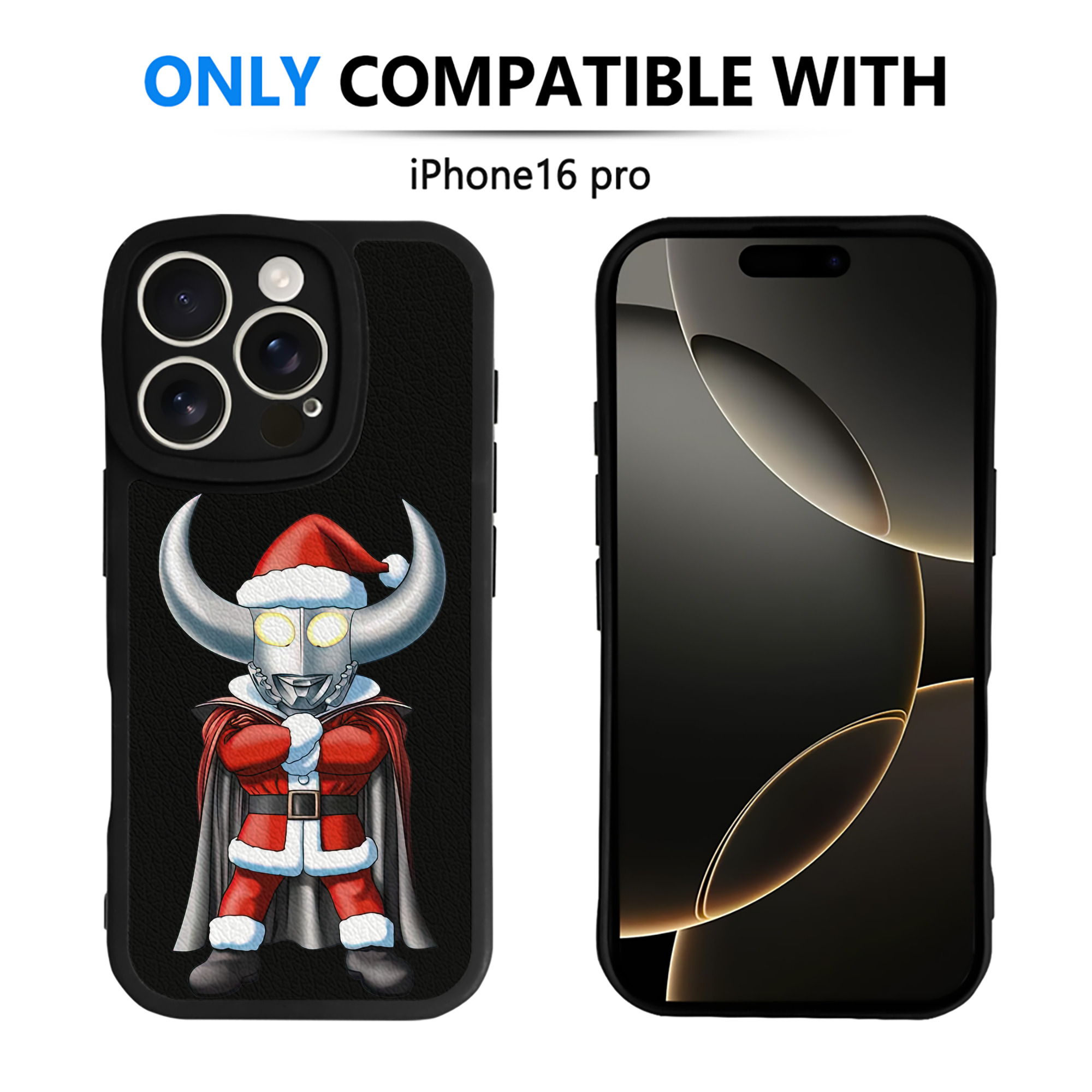 （画像用） ウルトラマン Ultraman 【iPhone 16シリーズ対応】シリコンスマホケース（レザー調） 材質：シリコン